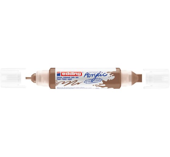Marqueur acrylique double pointe 3D edding 5400, ép. trait 2-3 mm + 5-10 mm