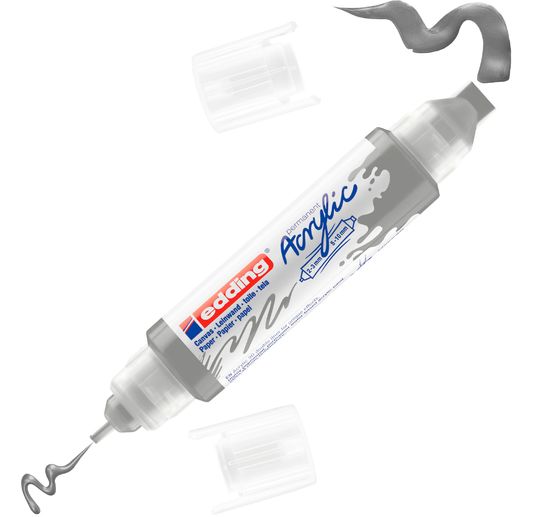 Marqueur acrylique double pointe 3D edding 5400, ép. trait 2-3 mm + 5-10 mm