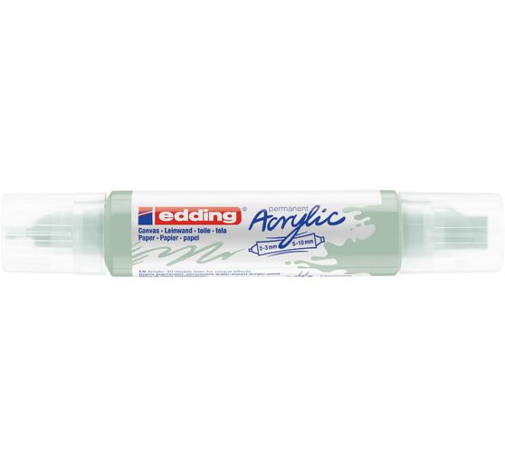 Marqueur acrylique double pointe 3D edding 5400, ép. trait 2-3 mm + 5-10 mm