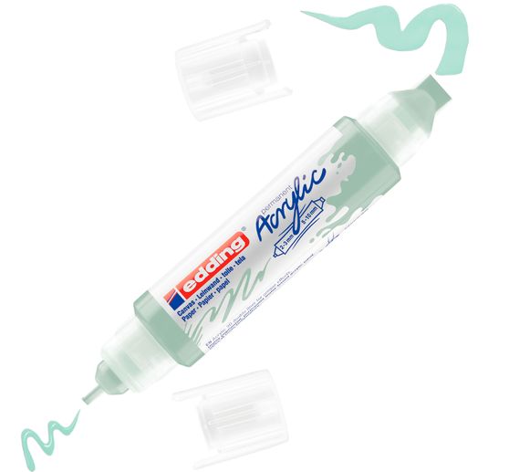 Marqueur acrylique double pointe 3D edding 5400, ép. trait 2-3 mm + 5-10 mm