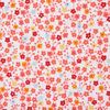 Tissu coton imprimé or au mètre « Michiko, Fleurs de cerisier » Rouge