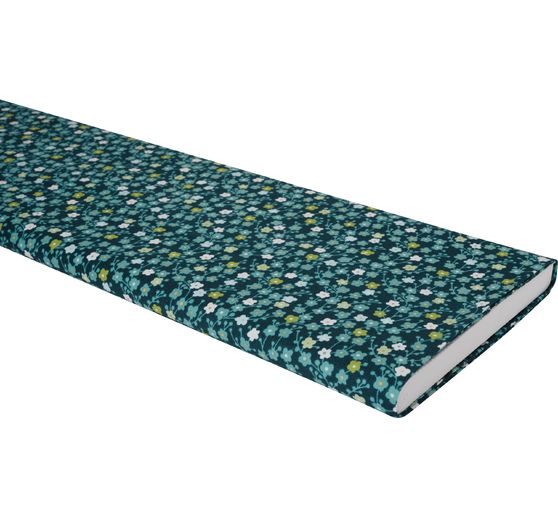Tissu coton imprimé or au mètre « Michiko, Fleurs de cerisier »