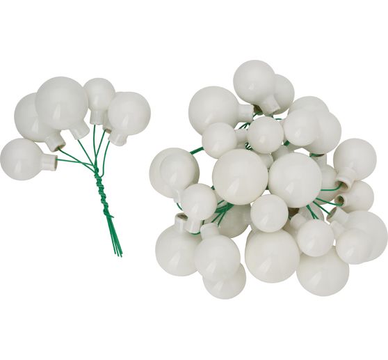 Boules de Noël en verre sur tige