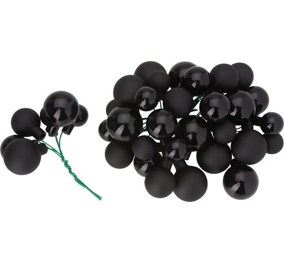 Boules de Noël en verre sur tige