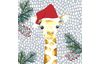 Serviette « Giraffe Santa »