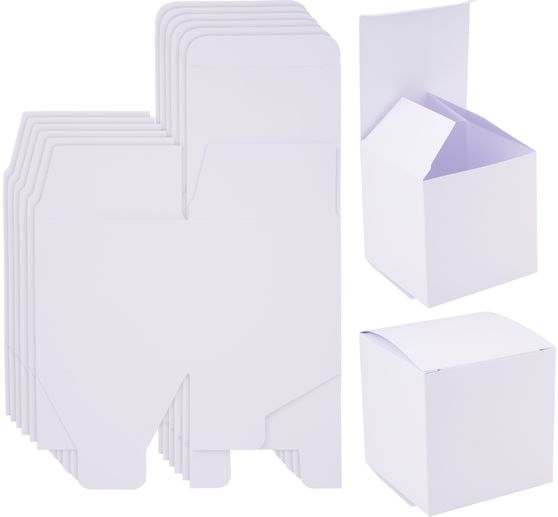 Boîte en papier blanc VBS