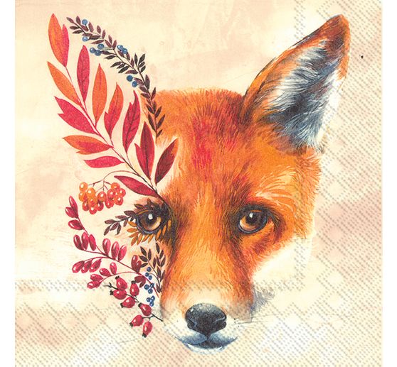 Serviette « Renard d'automne »
