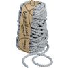 Cordelette en coton « 8 mm » Gris