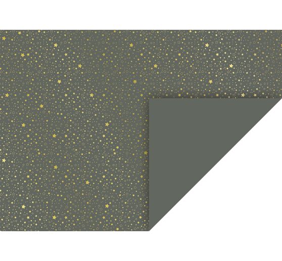 Papier cartonné à motifs « Golden Stars », 50 x 70 cm