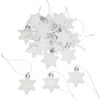 Étoiles de Noël en plastique Blanc