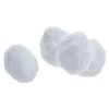 Boules fausse fourrure VBS « Ovale », petit modèle Blanc