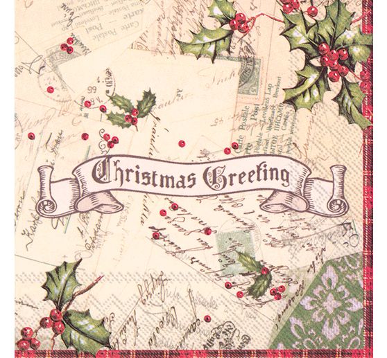 Christmas Greeting napkin
