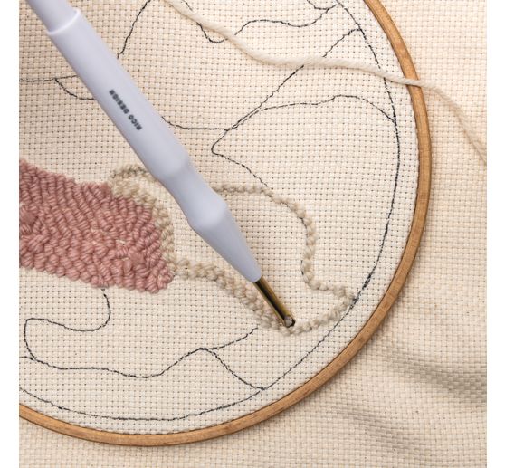 Toile à broder pour Punch needle Rico Design