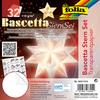 Set étoile Bascetta « Papier transparent », Blanc