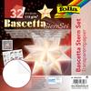 Set étoile Bascetta « Papier transparent », Blanc