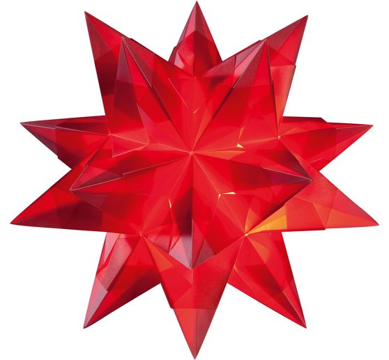 Set étoile Bascetta « Papier transparent », Rouge