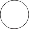 Anneau en métal « Cercle », Noir