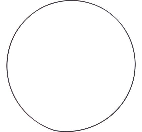 Anneau en métal « Cercle », Noir