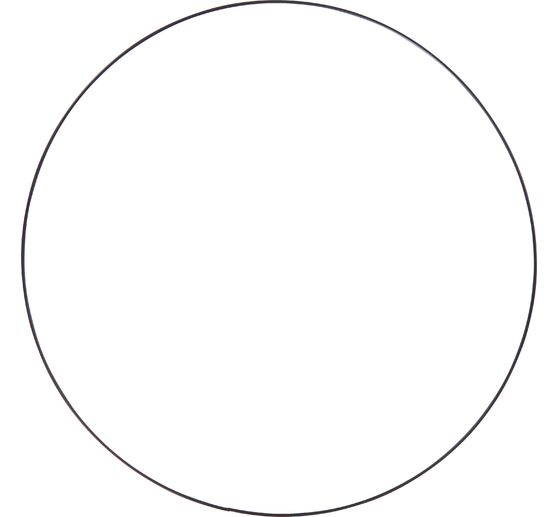 Anneau en métal « Cercle », Noir