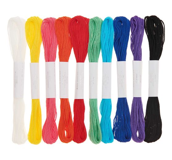 Assortiment de fils à broder Rico Design, 10 pc.