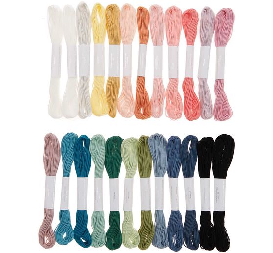 Assortiment de fils à broder Rico Design, Multicolour