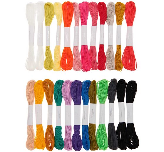 Assortiment de fils à broder Rico Design, Multicolour