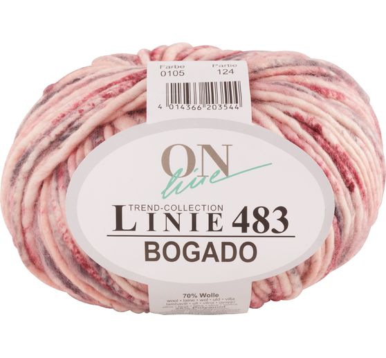 Laine ONline « Bogado », ligne 483, 100 g, env. 100 m