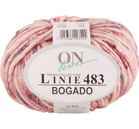Laine ONline « Bogado », ligne 483, 100 g, env. 100 m