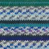Laine Gründl Eco Socks Life color, 100 g, env. 420 m Anthracite/Turquoise/Gris/Multicolore