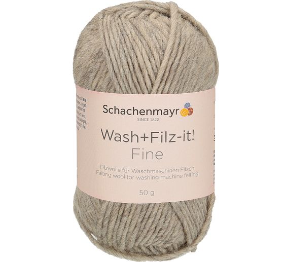 Laine à feutrer Schachenmayr Wash + Filz-it! Fine, 50 g, env. 100 m