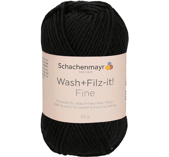 Laine à feutrer Schachenmayr Wash + Filz-it! Fine, 50 g, env. 100 m