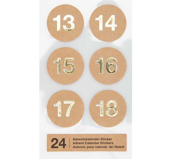 Stickers calendrier de l'Avent