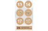Stickers calendrier de l'Avent