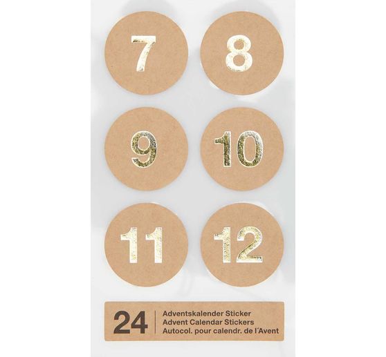 Stickers calendrier de l'Avent