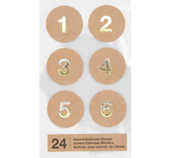 Stickers calendrier de l'Avent