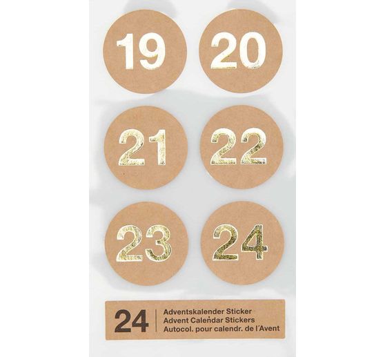 Stickers calendrier de l'Avent
