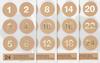 Stickers calendrier de l'Avent
