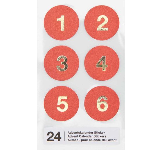 Stickers calendrier de l'Avent