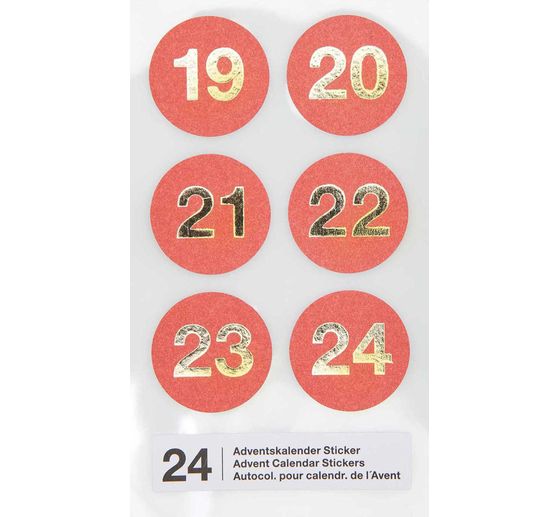 Stickers calendrier de l'Avent