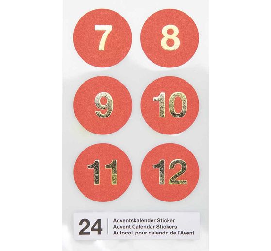 Stickers calendrier de l'Avent