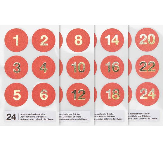 Stickers calendrier de l'Avent