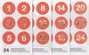 Stickers calendrier de l'Avent