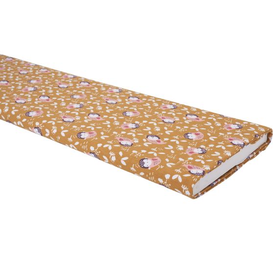 Tissu jersey au mètre « Chouette Santal »