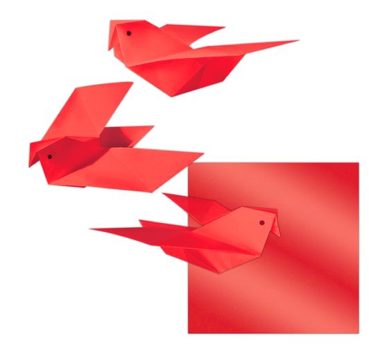 Feuilles de pliage en papier transparent