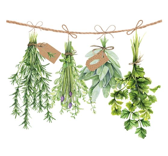 Serviette « Herbes fraîches » 