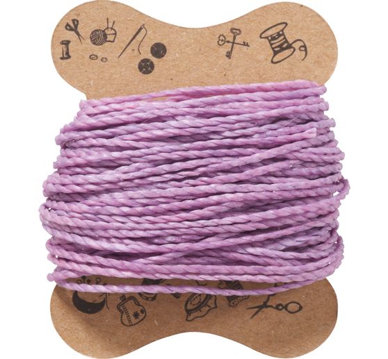 Micro-cordelette macramé, cirée