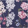 Tissu coton au mètre « Most Beautiful » Mélange floral Bleu foncé