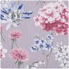 Tissu coton au mètre « Most Beautiful » Mélange floral Gris clair
