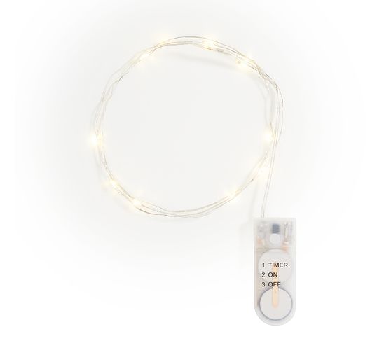 Guirlandes lumineuses micro-LED avec minuterie VBS, 10 pc.
