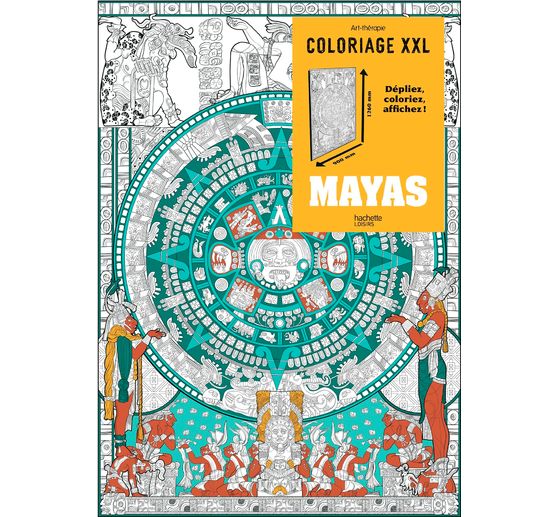 Livre "Mayas - Coloriages XXL"